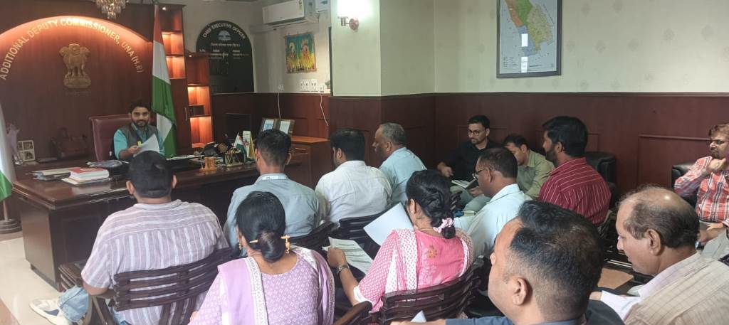 DistrictLevel Aadhaar Monitoring Committee Meeting Held Under the Chairmanship of ADC Una